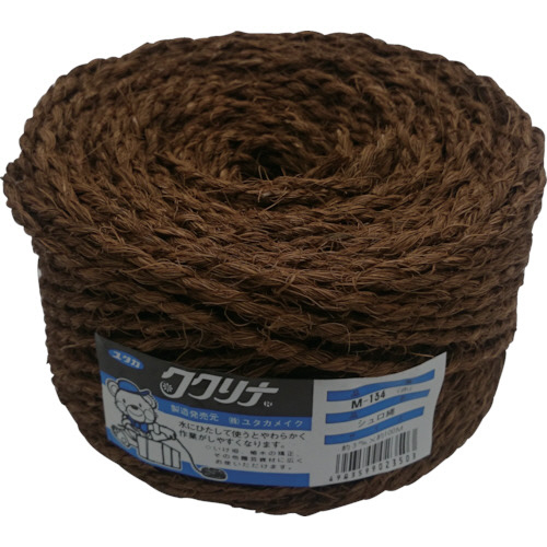 荷造り紐 ｼｭﾛ縄玉 約3mm×100m ﾌﾞﾗｳﾝ 1巻