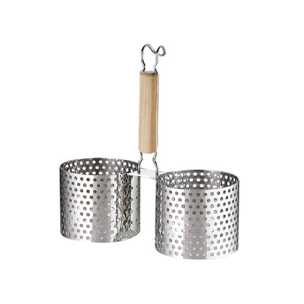 揚げ物用品 UK かき揚げリング〈M〉・2連 YUKIWA画像