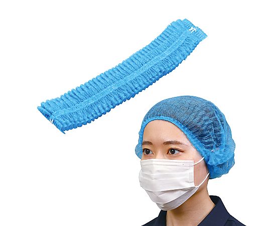 不織布製ヘッドキャップ　100枚入画像