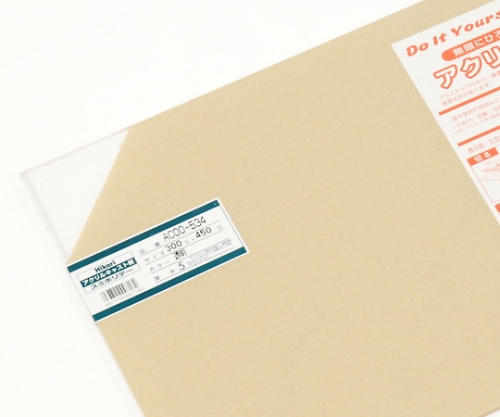 アクリルキャスト板 300×450×5mm 透明画像