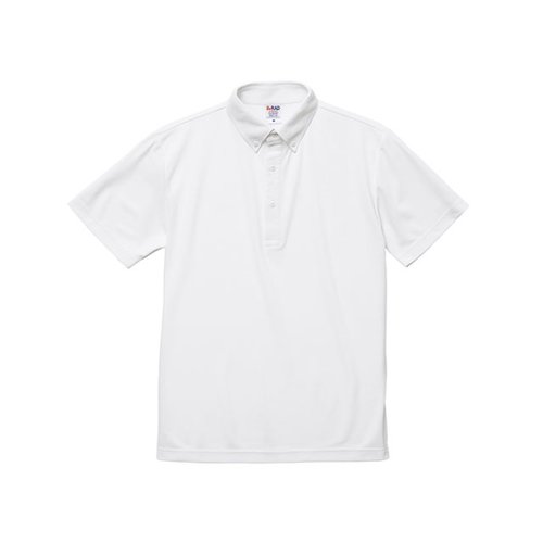 2022-01ドライカノコポロシャツボタンダウン ホワイト 5XL United Athle