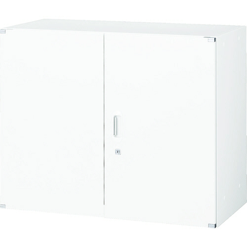 ﾕﾆｯﾄ型壁面書庫 両開き 上･下置両用 W900×D400×H720mm ﾎﾜｲﾄ 1台