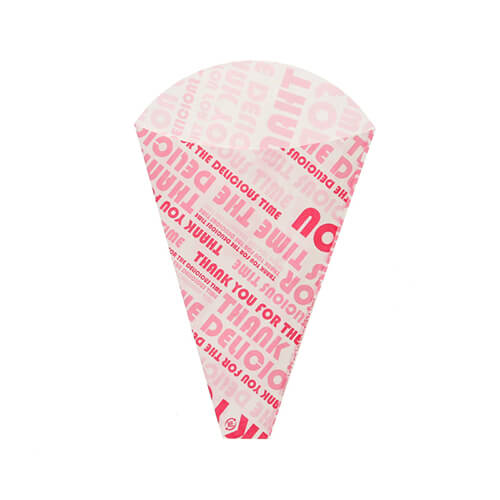 HEIKO クレープ三角袋 デリシャスタイム ピンク 100枚画像