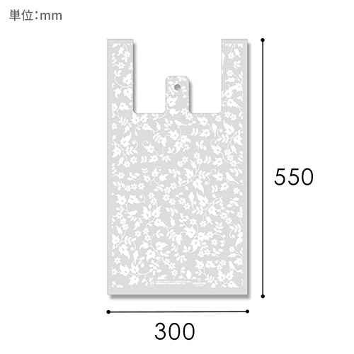HEIKO レジ袋 バイオハンドハイパー L ホワイトリーフ 100枚画像