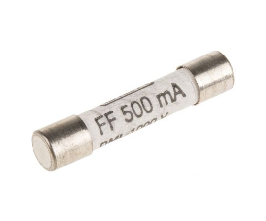（シバ）　セラミック管ヒューズ　500mA　（超速断型）　6.3ｘ32mm　1kV　ac/dc