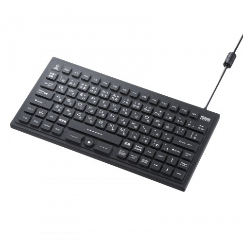 マグネット内蔵防水防塵キーボード　ブラック　1台