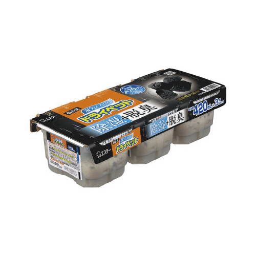 備長炭ドライペット　４２０ｍｌ×３個画像