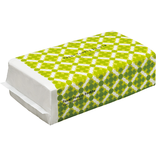 ﾍﾟｰﾊﾟｰﾀｵﾙ ﾀﾞﾌﾞﾙﾀｲﾌﾟ(ﾚｷﾞｭﾗｰ) 200組/ﾊﾟｯｸ 1ｹｰｽ(30ﾊﾟｯｸ)画像