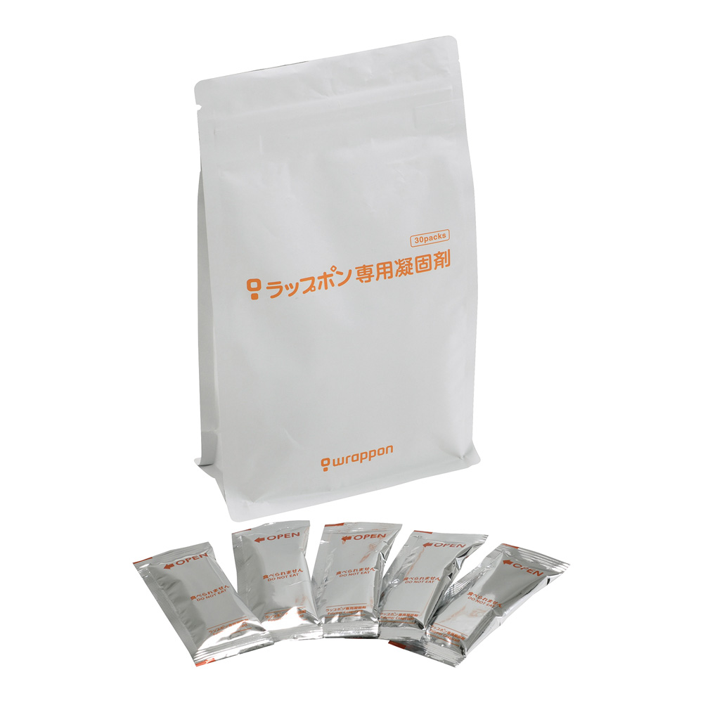 ラップポン PF-1（手動ラップ式簡易トイレ） 専用凝固剤 30個入画像
