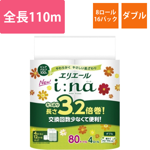 イーナトイレット　3.2倍巻4R　ダブル×16画像