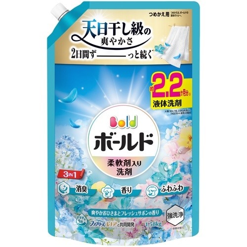 ボールドジェル　フラワーサボン　替Ｕ１６８０ｇ×６画像