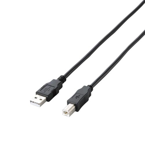 エコUSB2.0ケーブル　A-B　3m　BK