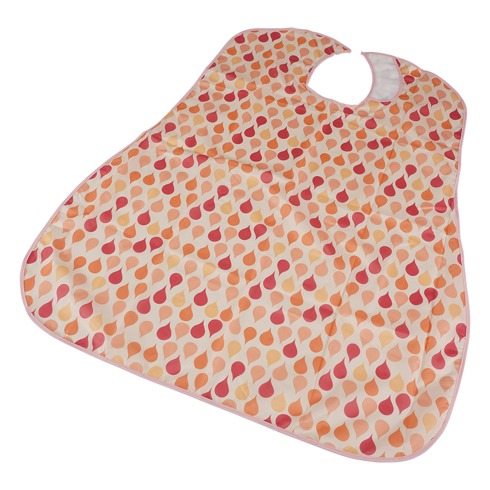 食事用エプロン ソフラピレンエプロンしずく　オレンジ画像