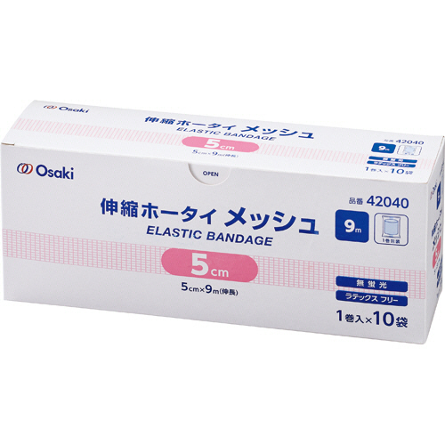 伸縮ﾎｰﾀｲ ﾒｯｼｭ 5cm×9m 1箱(10巻)