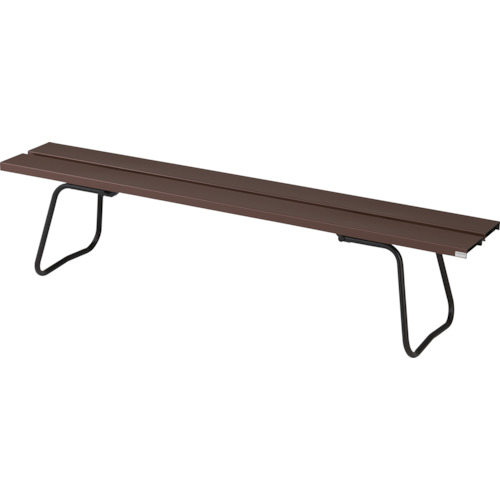 コンドル　屋内外用　樹脂ベンチ　背なしＥＣＯ　ブラウン　１５００幅画像