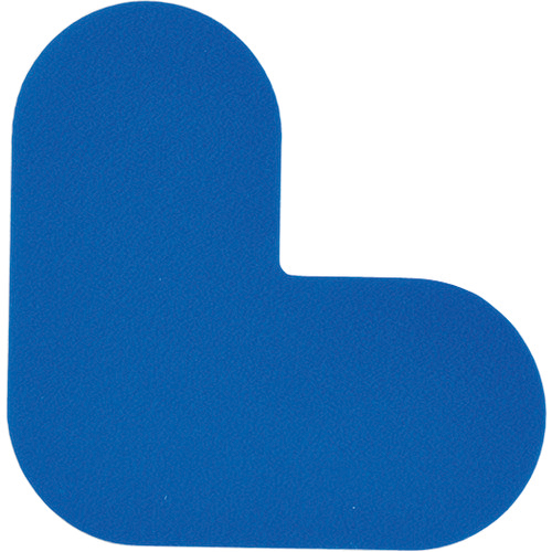 路面表示ｽﾃｯｶｰ L型 青 QCL-BL 100×100mm PVC 1組(10枚)画像