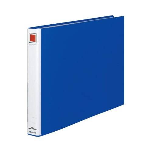 チューブファイル＜エコ＞青Ａ３横背幅４５ｍｍ３冊画像