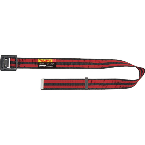 胴ﾍﾞﾙﾄ ｱﾙﾐﾜﾝﾌｨﾝｶﾞｰ黒ﾊﾞｯｸﾙﾎﾞｰﾀﾞｰ柄 ﾎﾞｰﾀﾞｰ赤 Mｻｲｽﾞ 1個画像