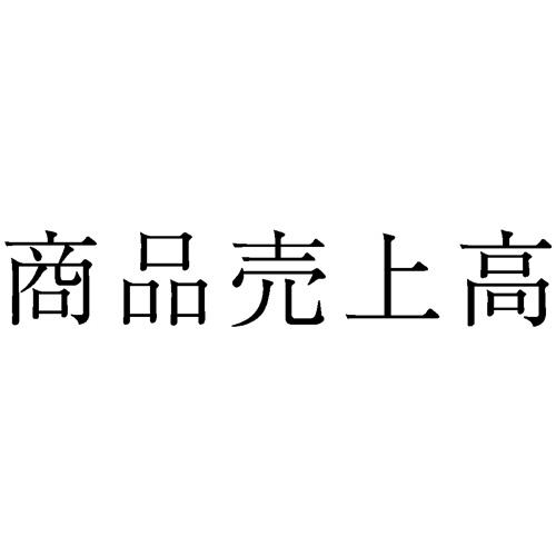 勘定科目印 958 商品売上高 1個画像