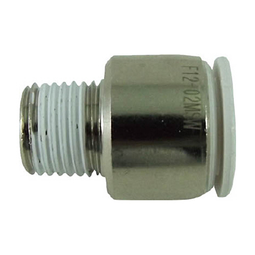 ﾀｯﾁｺﾈｸﾀｰﾌｧｲﾌﾞ 六角穴付ﾒｲﾙｺﾈｸﾀｰ W(白)12mm･R1/4 1個画像