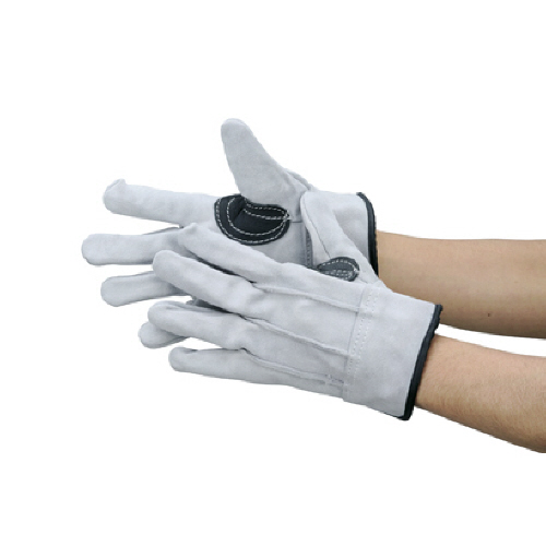 牛床革手袋 107AAA黒銀当 1双画像