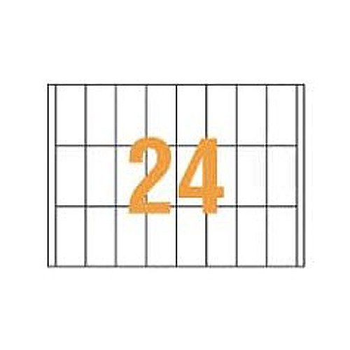 PPCﾀｯｸﾗﾍﾞﾙ A4判 35×70mm(24片入) 1箱(100ｼｰﾄ)画像