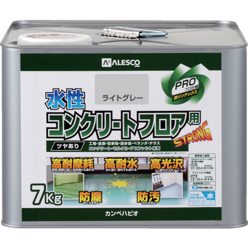 水性コンクリートフロア用　7kg　ライトグレー　1缶画像