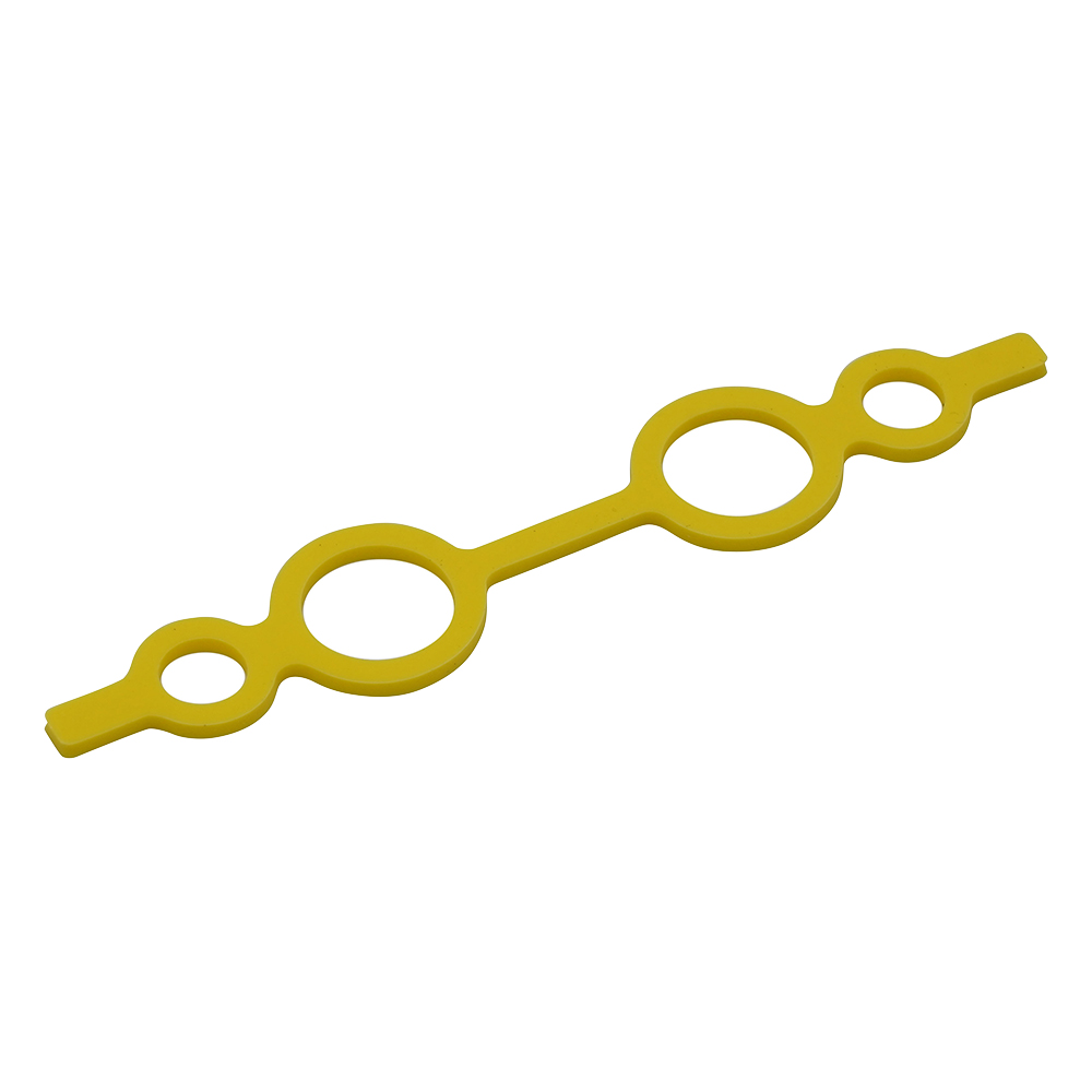 シリコンカラーバンド（メガネバンド） 大 φ8×φ15 イエロー 1袋（10個入）画像