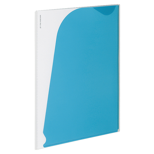 ﾎﾙﾀﾞｰﾌｧｲﾙα(ﾉﾋﾞｰﾀα) A4ﾀﾃ 4ﾎﾟｹｯﾄ 背幅3mm 水色 1ｾｯﾄ(10冊)画像