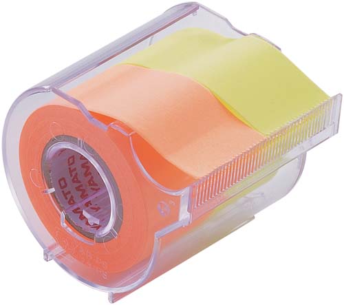 メモックロールテープ　２５ｍｍ幅　オレンジ＆レモン画像