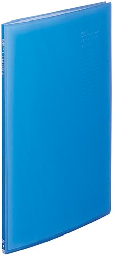 透明クリヤーブックＡ３Ｌ縦ブルー２０Ｐ画像