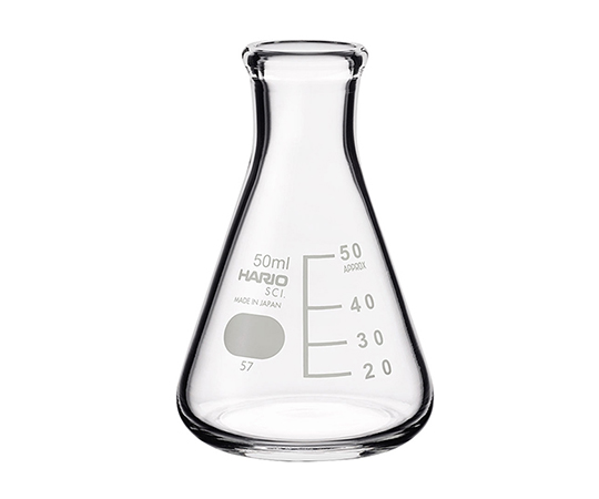 三角フラスコ（目安目盛付き）　50mL画像