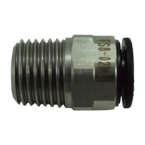 ﾀｯﾁｺﾈｸﾀｰﾌｧｲﾌﾞ ﾒｲﾙｺﾈｸﾀｰ 8mm･R1/4 1個画像