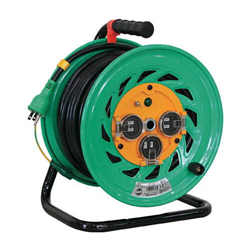 防雨･防塵型ﾄﾞﾗﾑ(単相100V) 30m 電工ﾄﾞﾗﾑ ｱｰｽ付 1台