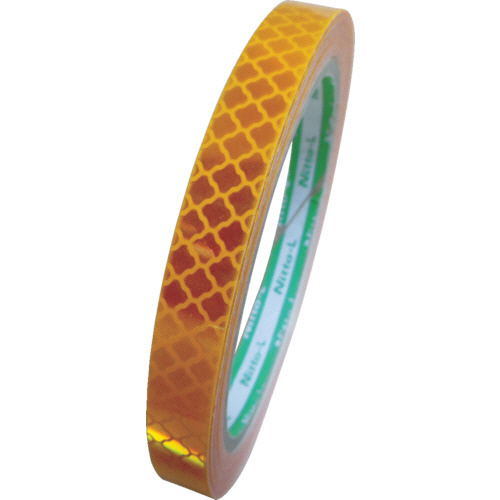 高輝度ﾌﾟﾘｽﾞﾑ反射ﾃｰﾌﾟ 10mm×5m ｲｴﾛｰ 1巻画像