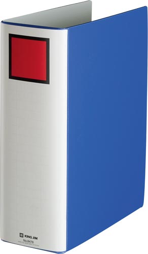 エコロジードッチ　Ａ４縦　８０ｍｍ　青　３冊