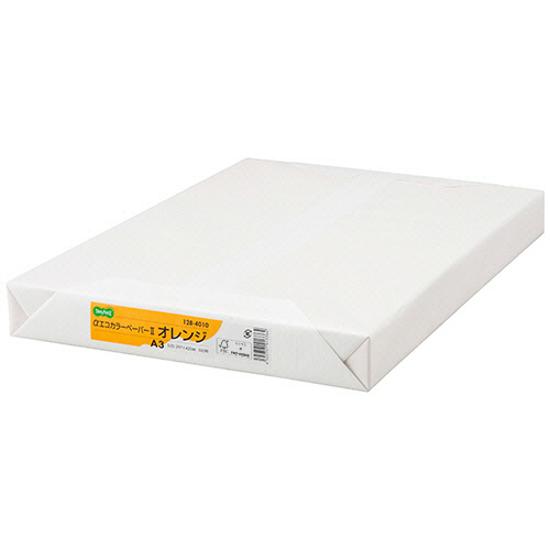 αｴｺｶﾗｰﾍﾟｰﾊﾟｰII A3 ｵﾚﾝｼﾞ 1ｾｯﾄ(1500枚:500枚x3冊)画像