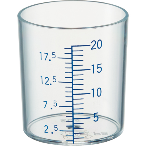 SK計量ｶｯﾌﾟ 青目盛 20mL 1箱(100個)画像