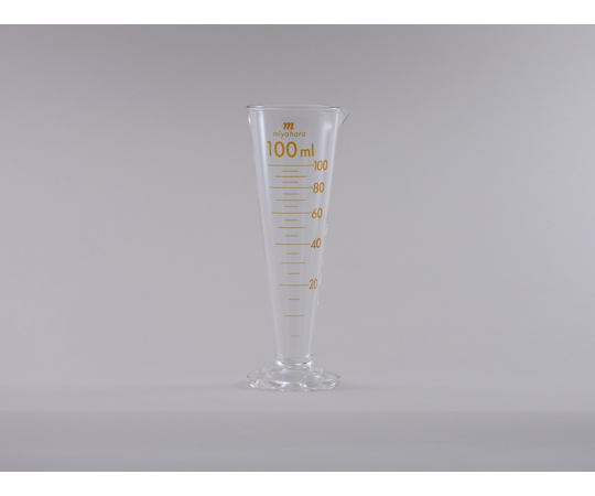 液量計（円錐型） 茶目盛 100mL画像