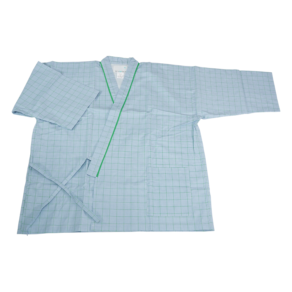 患者衣（上衣・男女兼用） 59-461 ブルーLL画像