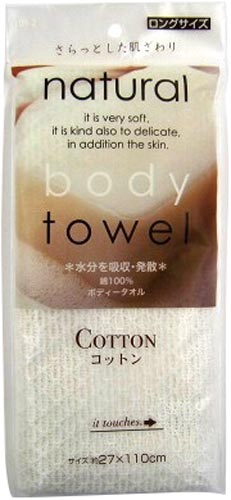 ボディタオル　コットン（ロング）　１枚