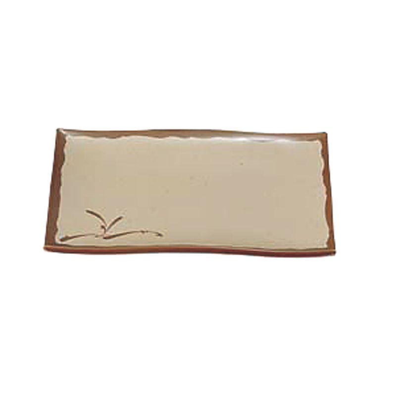 メラミン食器 織部 OB-30 波形 焼物皿 エンテック画像