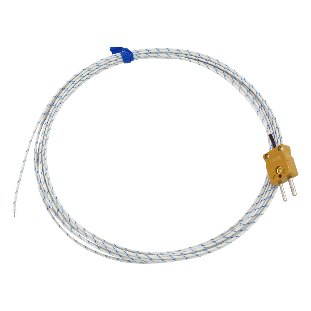 被覆熱電対（デュープレックス）　ガラス被覆　コネクタ　5m画像