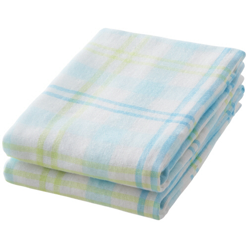 ｿｰﾀﾞﾁｪｯｸ ﾌｪｲｽﾀｵﾙ ﾌﾞﾙｰ 1ﾊﾟｯｸ(2枚)画像