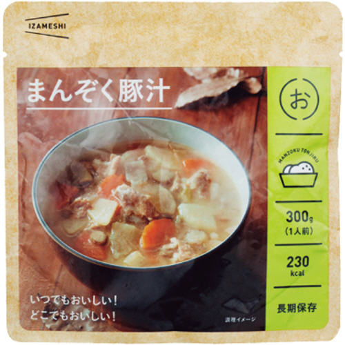 ｲｻﾞﾒｼ まんぞく豚汁 3年保存 1ｾｯﾄ(20食)画像