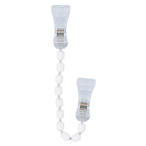 自由に曲がる万能ｸﾘｯﾌﾟ 大型せぼね君 10連結 25×280mm ﾎﾜｲﾄ 1ｾｯﾄ(5個)画像