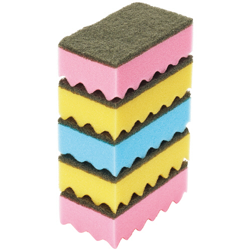 ｷｯﾁﾝｽﾎﾟﾝｼﾞ抗菌ﾀｲﾌﾟ ﾊｰﾄﾞ 1ﾊﾟｯｸ(10個)画像