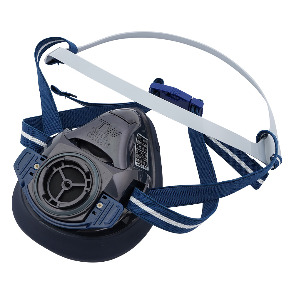 防じん・防毒両検定マスク/半面形/　Lサイズ/烏羽色（ブラック）画像