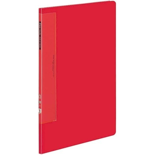 クリヤーブックＷＣ　固定式Ａ４縦１０Ｐ赤１０冊画像