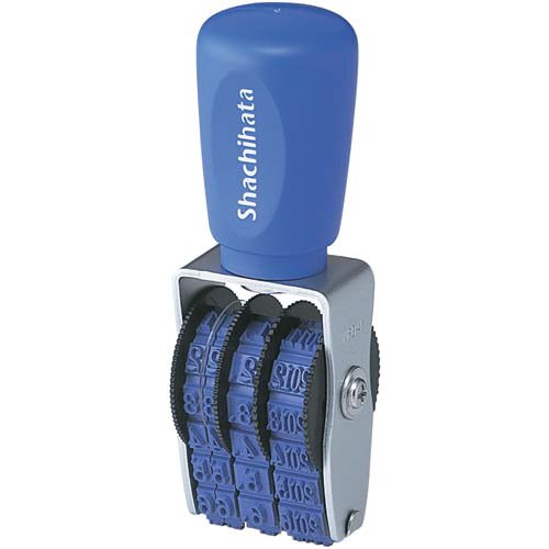 エルゴグリップ　回転ゴム印　本西暦日付４号　明朝体画像